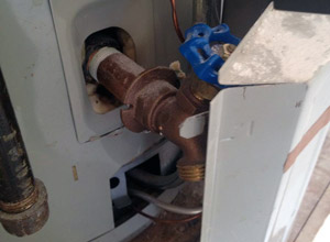 Bad water heater installation